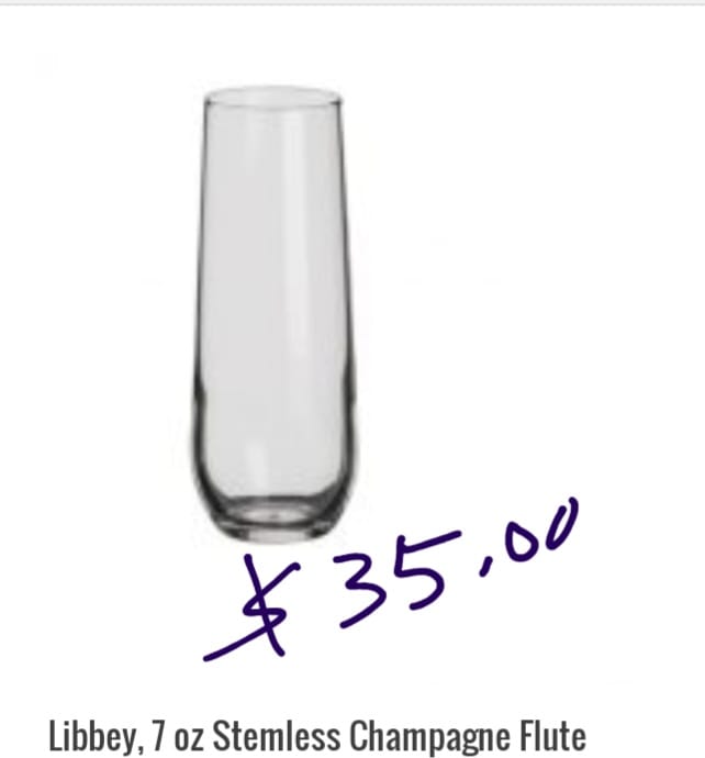 Dishes and glassware MMB Event Rentals